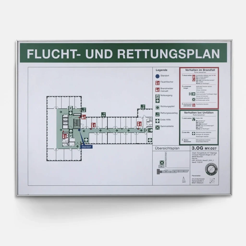 Flucht- und Rettungswegplan