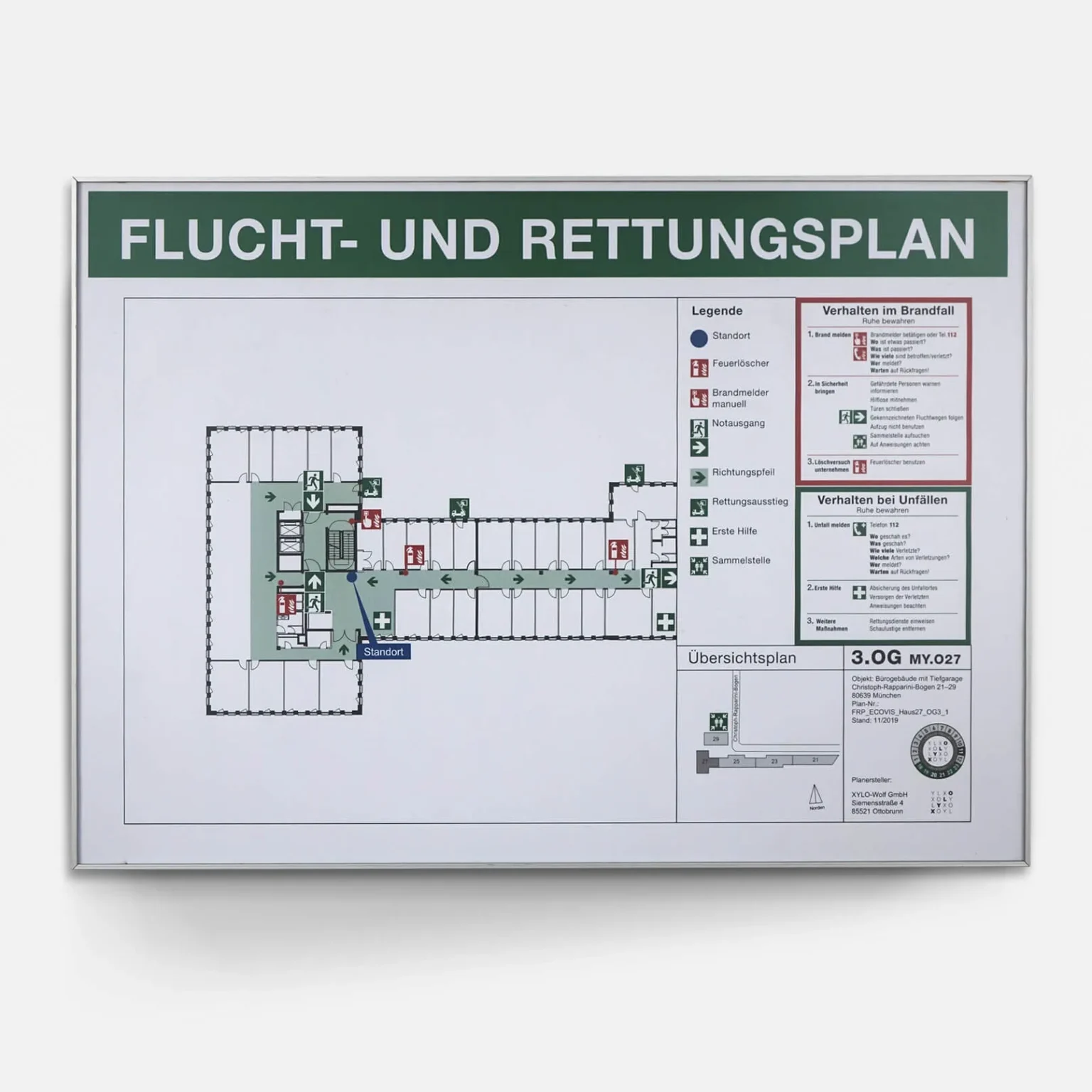 Flucht- und Rettungswegplan